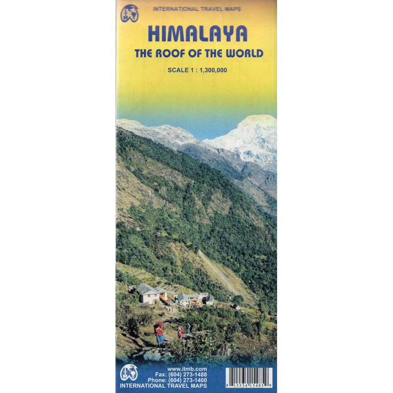 Himalaya. The Roof of the World. Scale 1:1,300,000