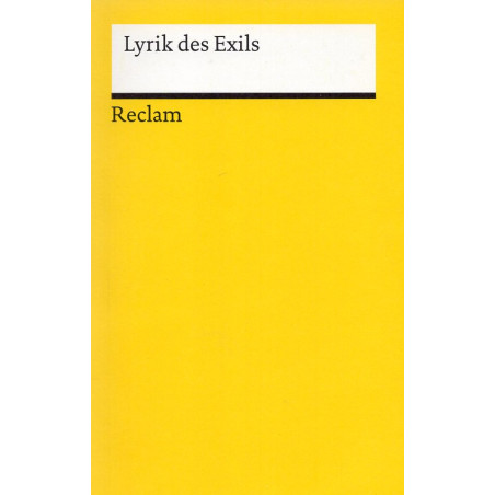 Lyrik des Exils [Poetry of Exile]