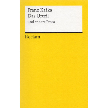 Das Urteil und andere Prosa [The Judgment and Other Prose]