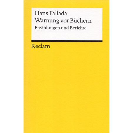Warnung vor Büchern