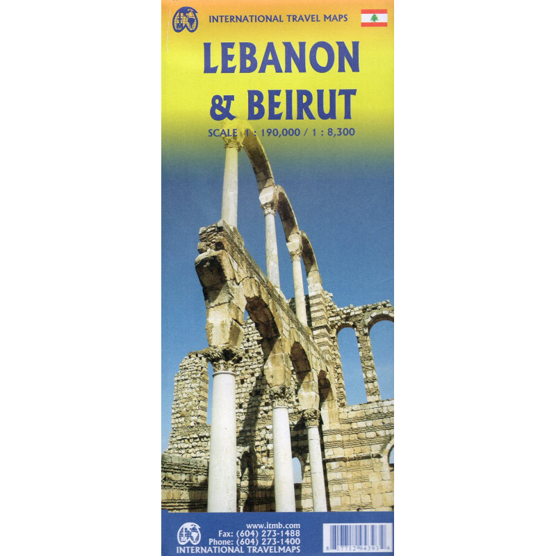 Lebanon & Beirut. 1:190000. 1:8300