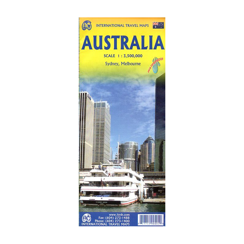 Australia. Travel Map. 1:3500000