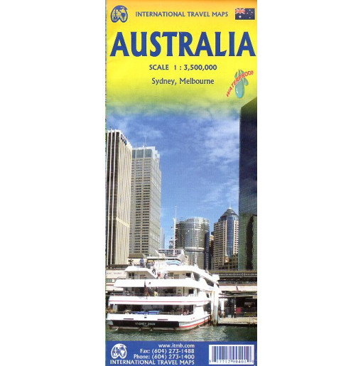 Australia. Travel Map. 1:3500000