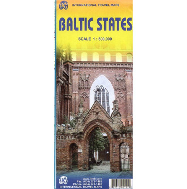 Baltic States. Travel Map. 1:500000