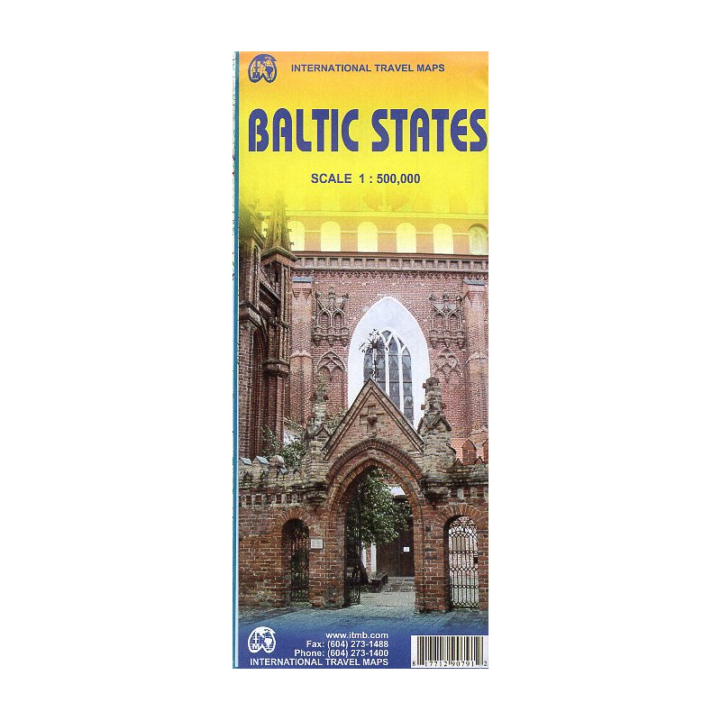 Baltic States. Travel Map. 1:500000