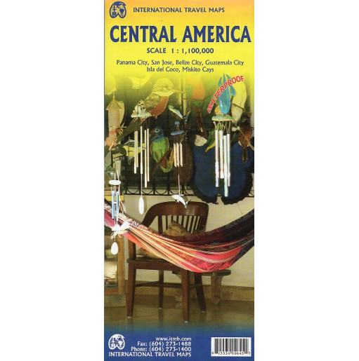 Central America. Travel Map. 1:1100000