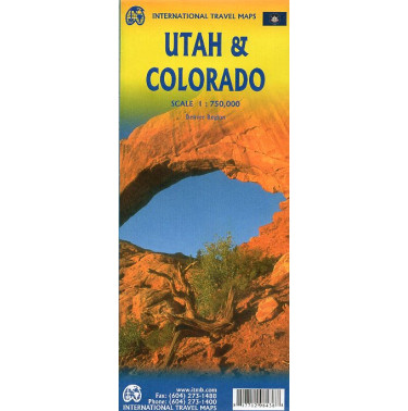 Colorado & Utah. Travel Map 1:750000
