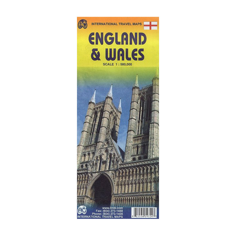 England & Wales. Travel Maps. 1:580000