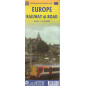Europe. Railway and Road. Travel Map. 1:3350000