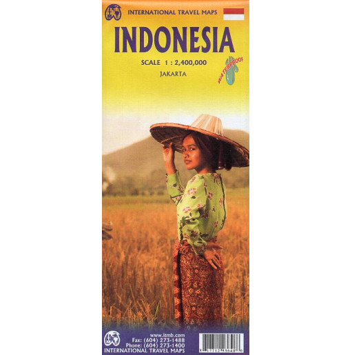 Indonesia. Travel Map. 1:2400000. Waterproof