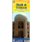Iran and Teheran. Travel Map. 1:2350000. 1:150000