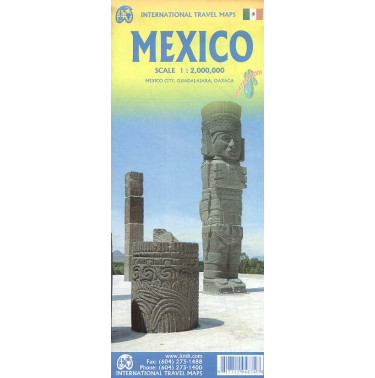 Mexico. Travel Map. 1:2000000. Waterproof.