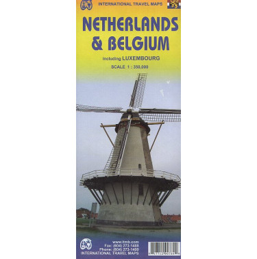 Netherlands & Belgium Luxembourg. Travel Map. 1:350000