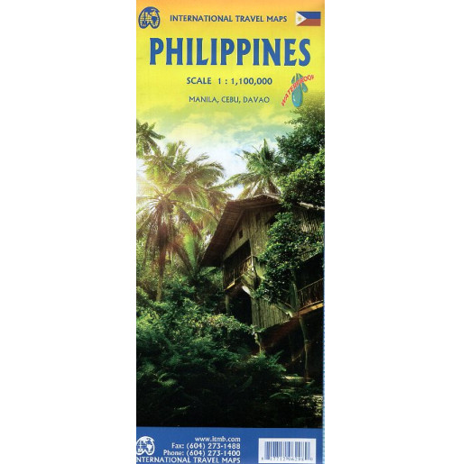 Philippines. Travel Map. 1:1100000. Waterproof