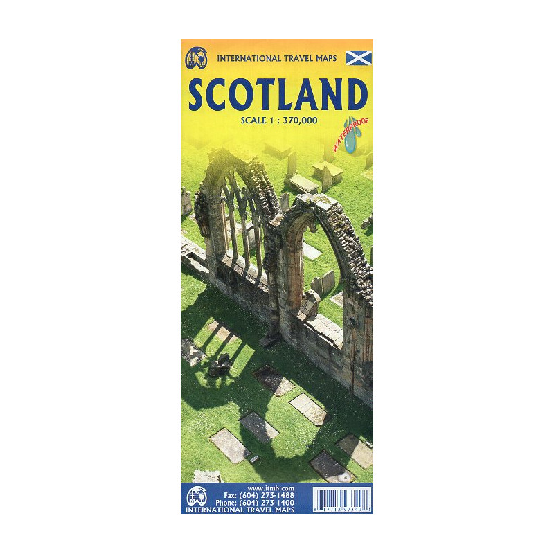 Scotland. Travel Map. 1:370000. Waterproof