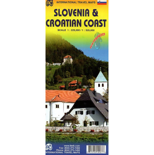Slovenia & Croatian Coast. Travel Map. 1:225000. 1:325000. Waterproof