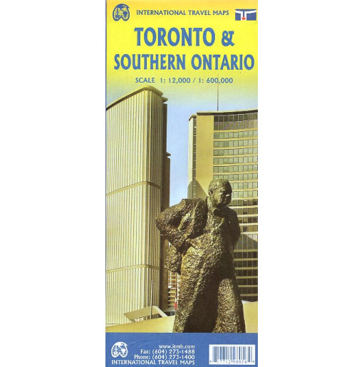 Toronto & Southern Ontario. Travel Map.1:12000. 1:600000