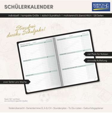 Schülerkalender Schlaf 2025/2026