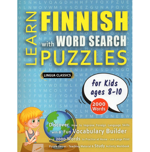 Learn Finnish With Word Search Puzzles For Kids 8 - 10