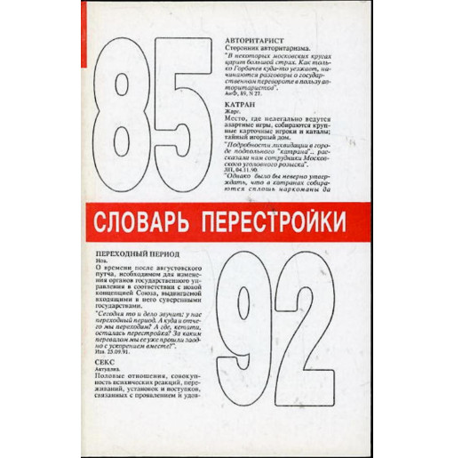 Slovar' perestroiki [Dictionary of Perestroika]